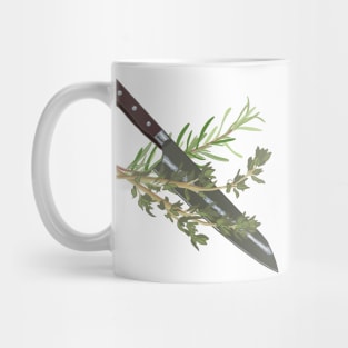 Knife, Thyme, Rosemary Mug